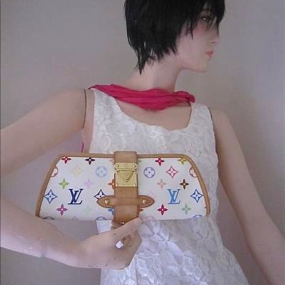 Louis Vuitton White Multicolore Shirley Clutch - Picture 13 of 14